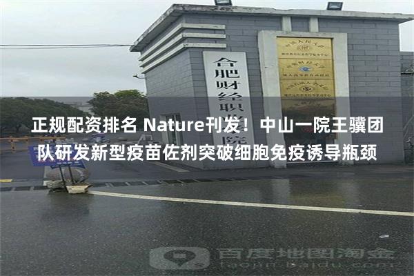 正规配资排名 Nature刊发！中山一院王骥团队研发新型疫苗佐剂突破细胞免疫诱导瓶颈