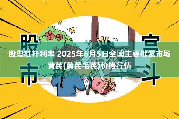 股票杠杆利率 2025年6月5日全国主要批发市场黄芪(黄芪毛芪)价格行情