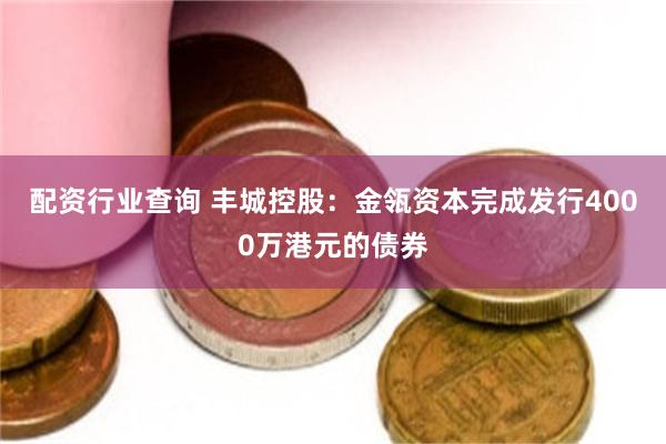 配资行业查询 丰城控股：金瓴资本完成发行4000万港元的债券