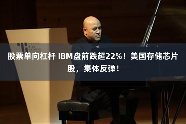股票单向杠杆 IBM盘前跌超22%！美国存储芯片股，集体反弹！