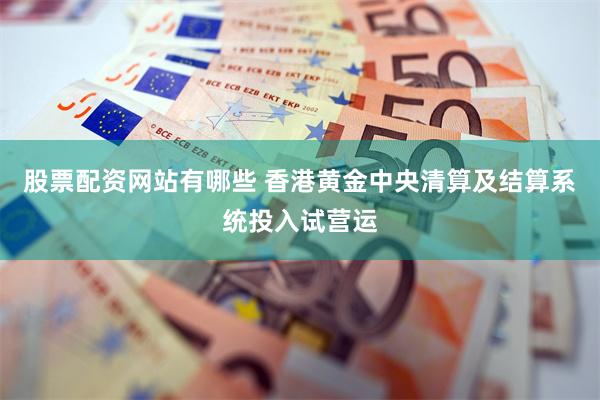 股票配资网站有哪些 香港黄金中央清算及结算系统投入试营运