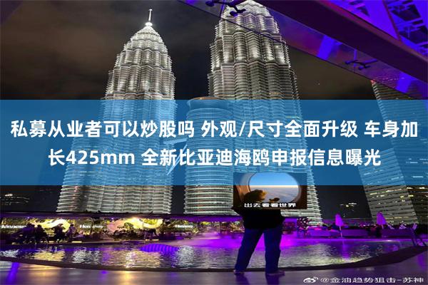 私募从业者可以炒股吗 外观/尺寸全面升级 车身加长425mm 全新比亚迪海鸥申报信息曝光