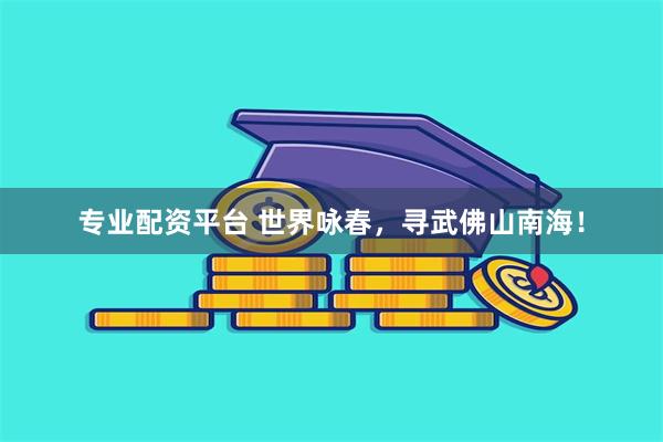 专业配资平台 世界咏春，寻武佛山南海！