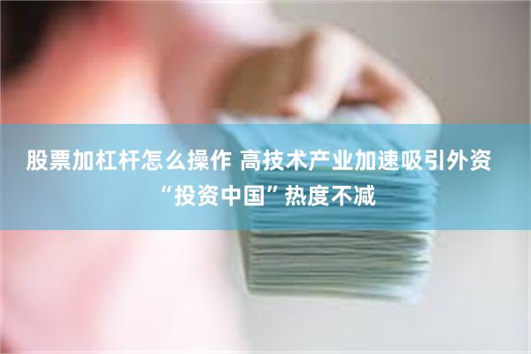 股票加杠杆怎么操作 高技术产业加速吸引外资  “投资中国”热度不减