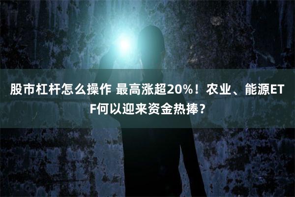 股市杠杆怎么操作 最高涨超20%！农业、能源ETF何以迎来资金热捧？