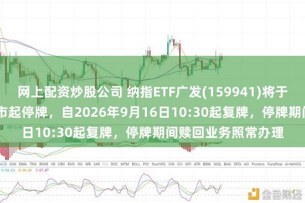网上配资炒股公司 纳指ETF广发(159941)将于2026年9月16日开市起停牌，自2026年9月16日10:30起复牌，停牌期间赎回业务照常办理