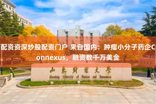 配资资深炒股配资门户 来自国内：肿瘤小分子药企Connexus，融资数千万美金